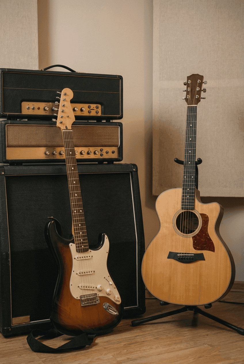 Guitar — Acoustic or electric — learn strumming, fingerpicking, lead techniques, and music theory applied to the fretboard.